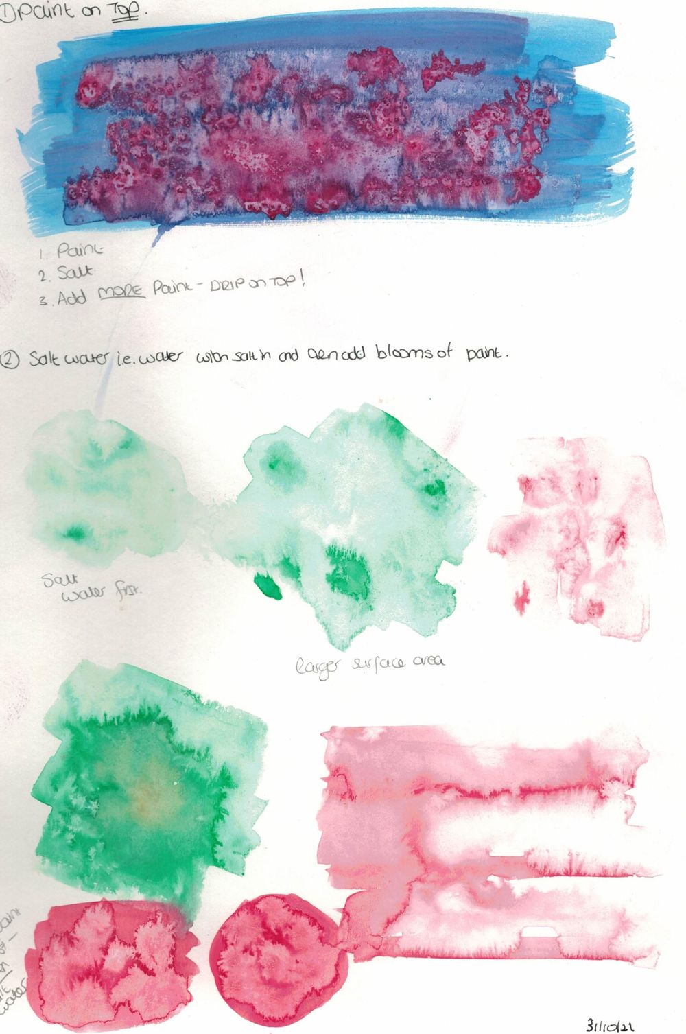 Painting with salt - image 2 - student project