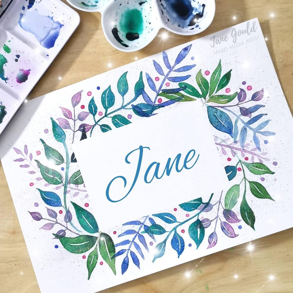 Loose Watercolor Leaves - Fun and Easy Way to Paint a Botanical Frame - image 3 - student project