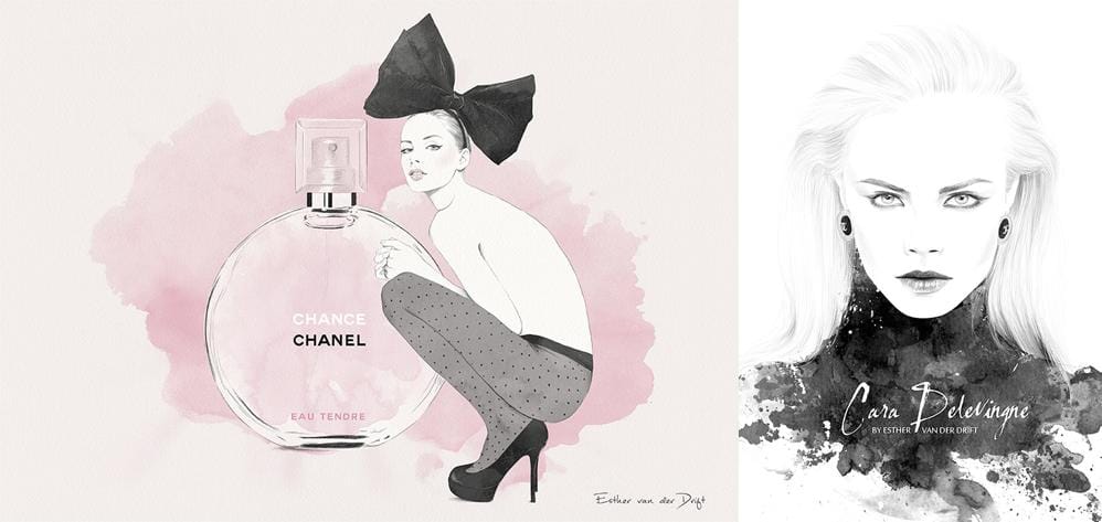 Business card for a fashion illustrator - image 1 - student project