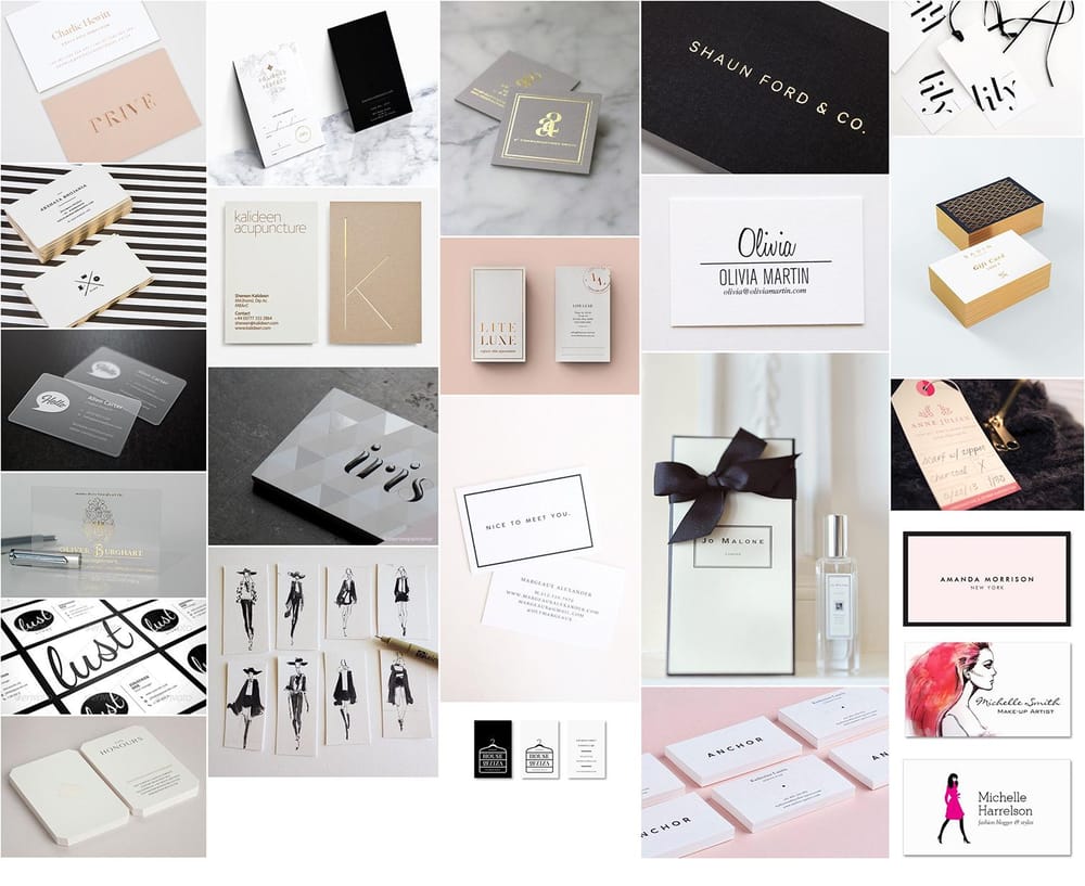 Business card for a fashion illustrator - image 2 - student project