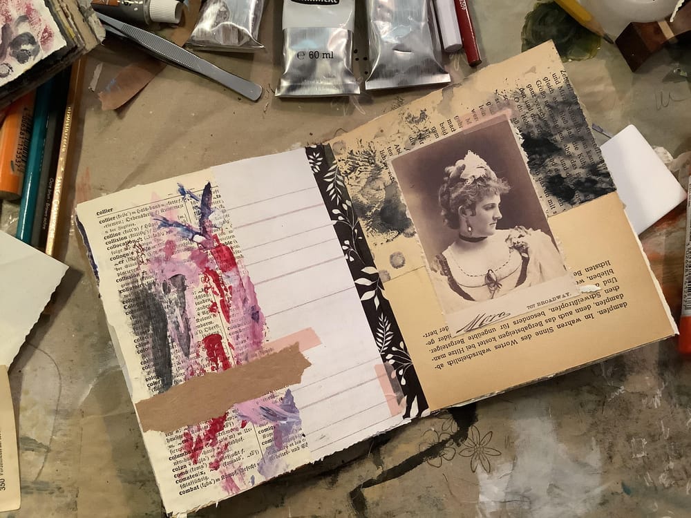 Mixed Media Art journal from a random prospect - image 3 - student project