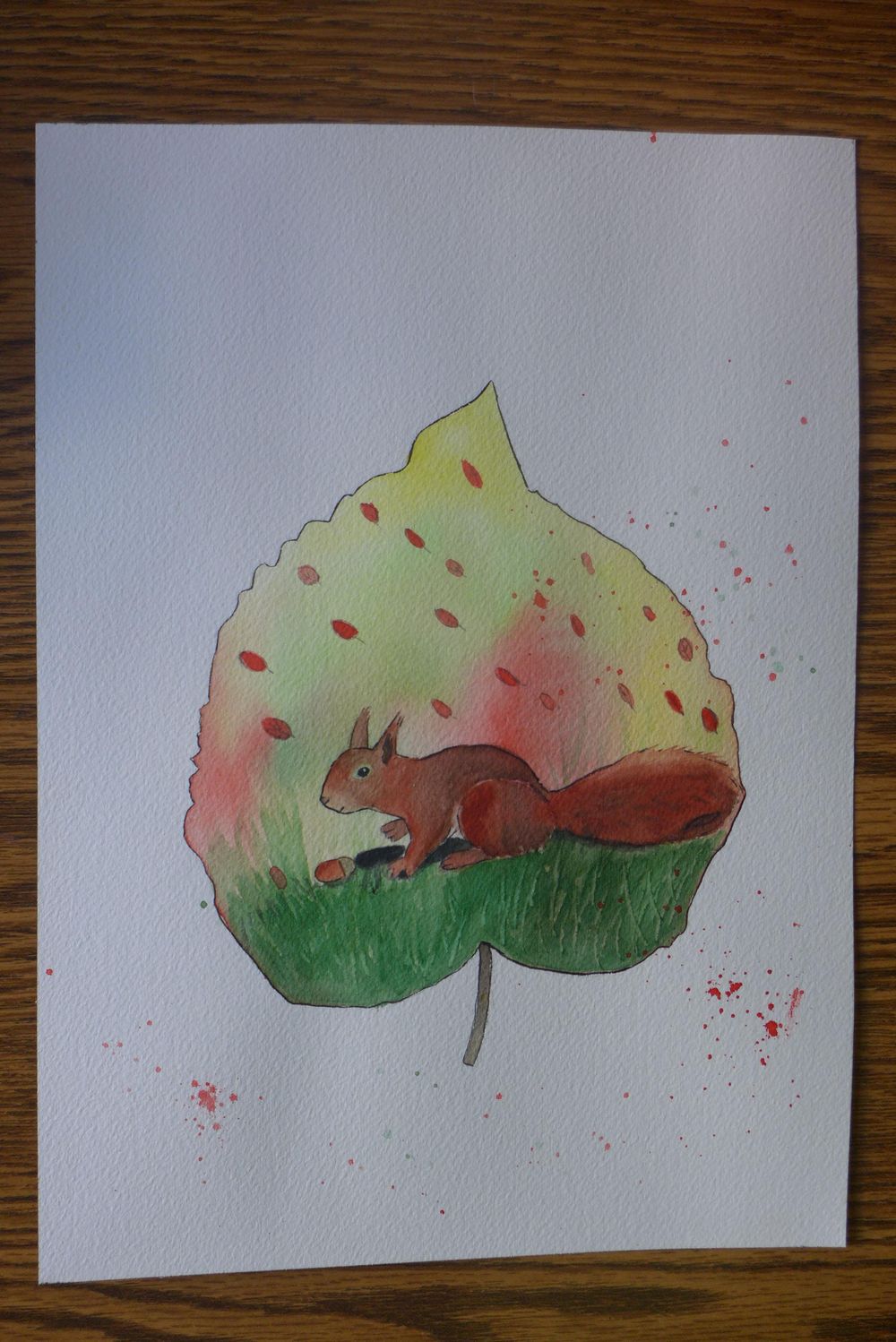 Watercolor autumn illustrations - image 1 - student project