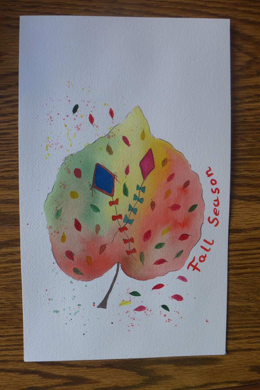 Watercolor autumn illustrations - image 2 - student project