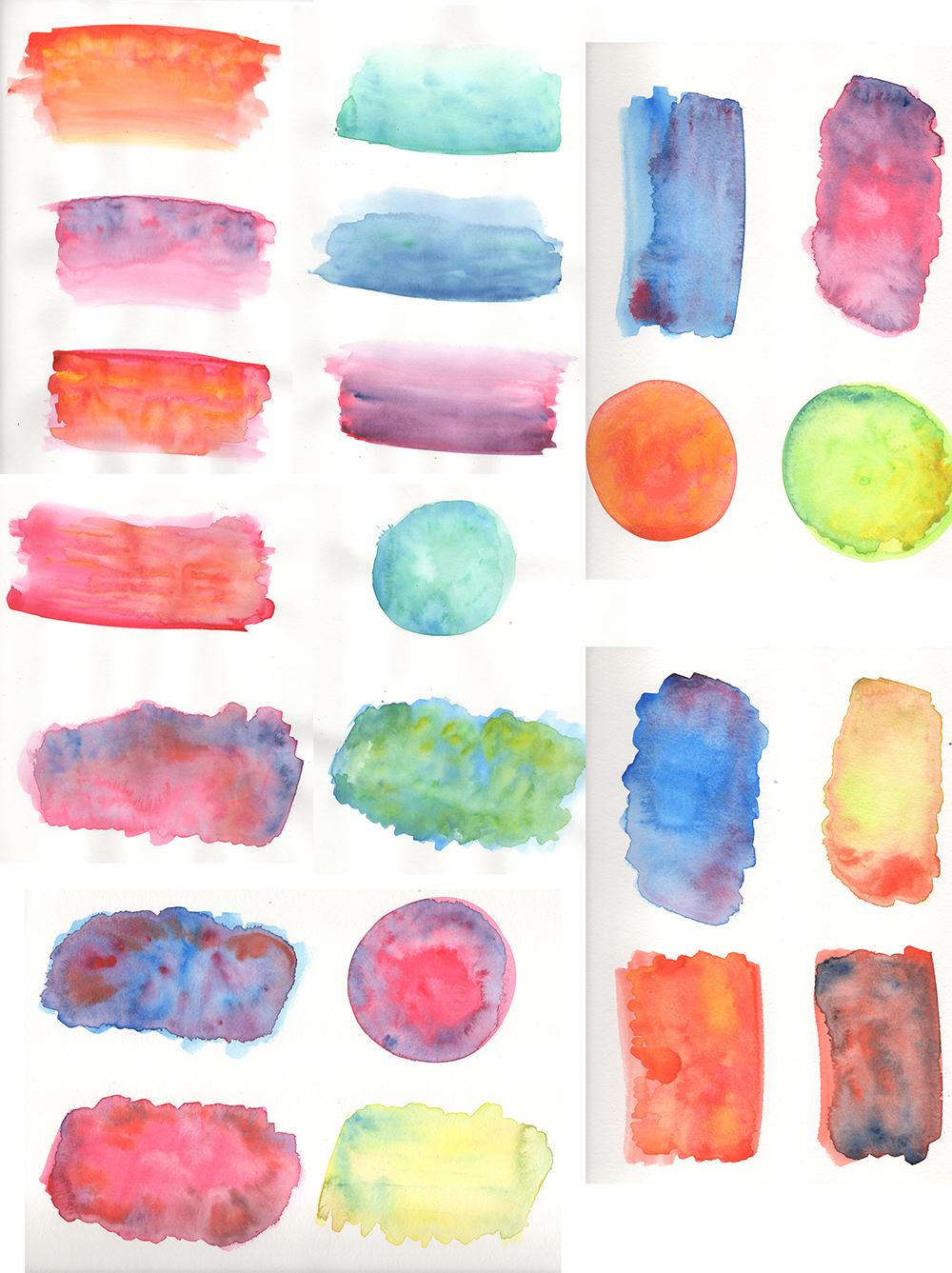 Watercolour textures - image 1 - student project