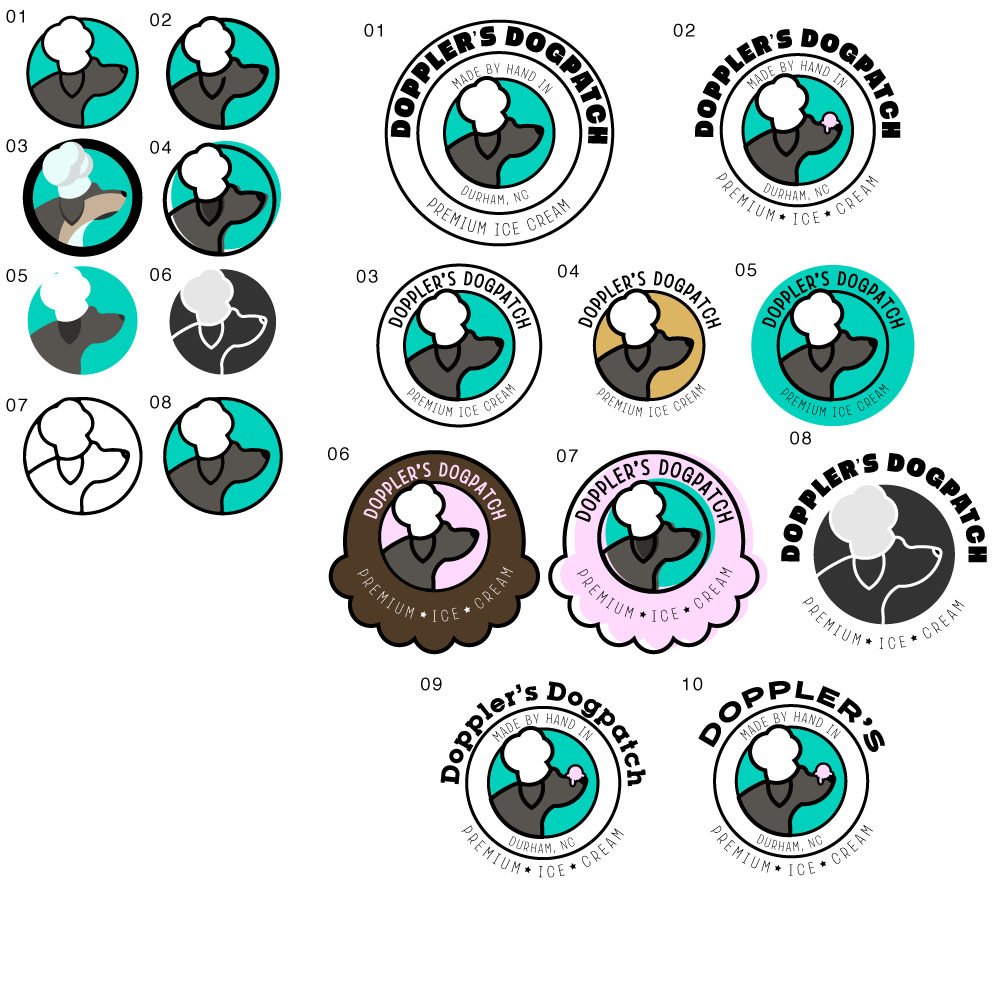 Logo for an ice cream company - image 3 - student project