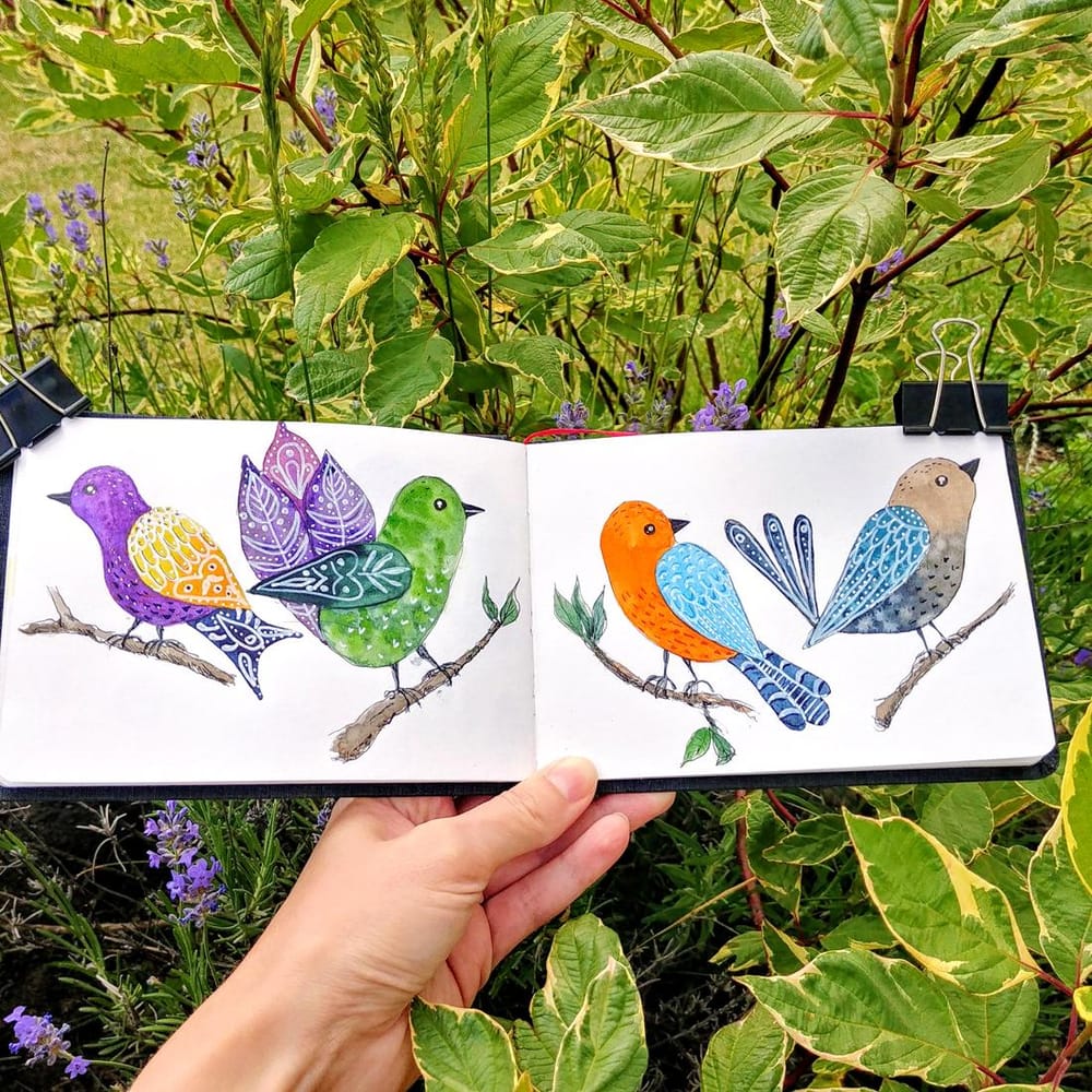 Folk birds - image 1 - student project