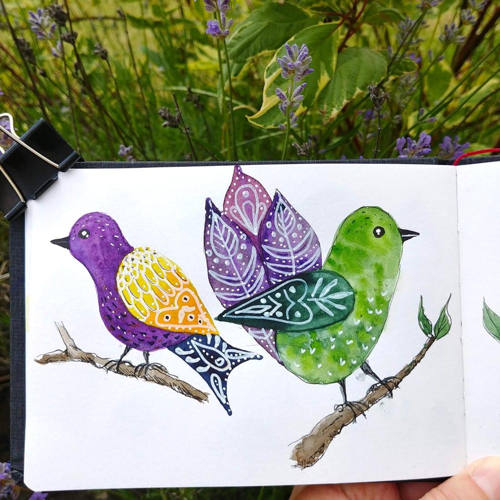 Folk birds - image 2 - student project