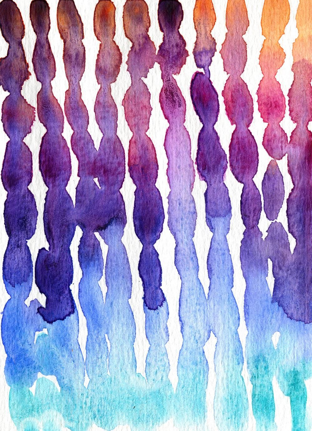 Abstract watercolors - image 2 - student project