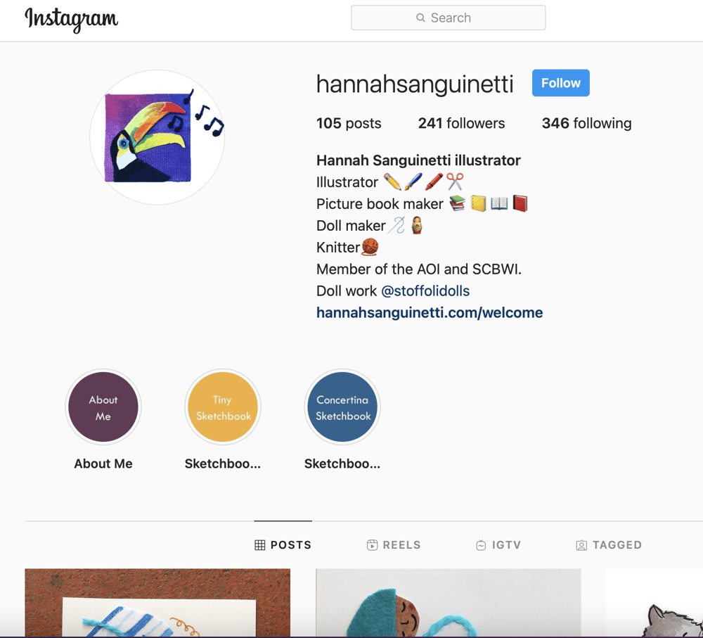 Hannah Sanguinetti Instagram Improvement - image 1 - student project