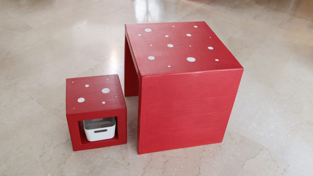 Coffee table made from cardboard - image 3 - student project