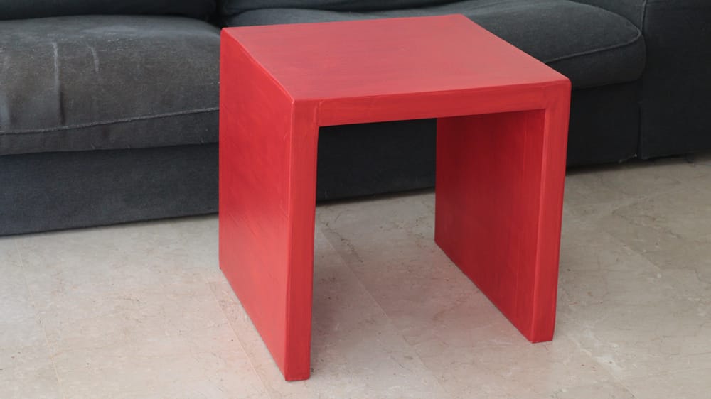 Coffee table made from cardboard - image 2 - student project
