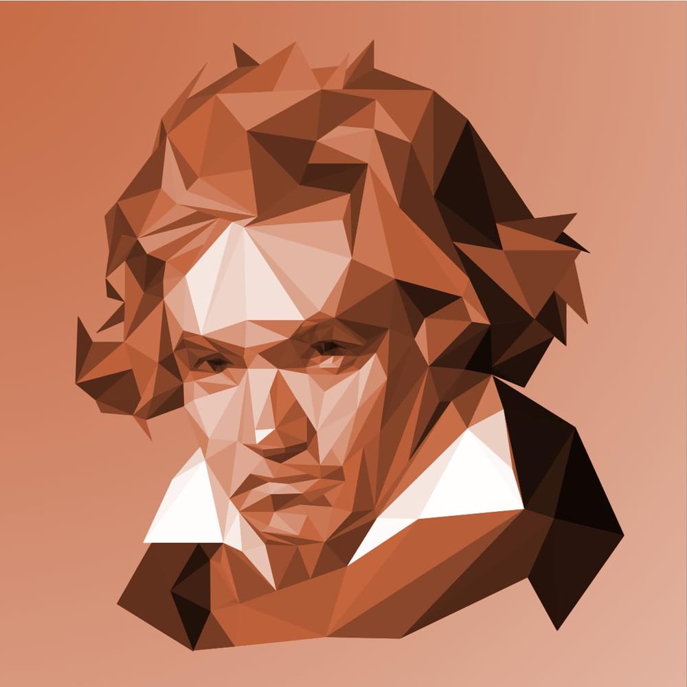 Low Poly Portraits of Classical Composers - image 2 - student project