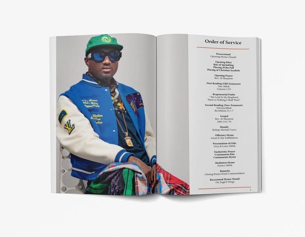 Funeral Obituary Program - image 1 - student project