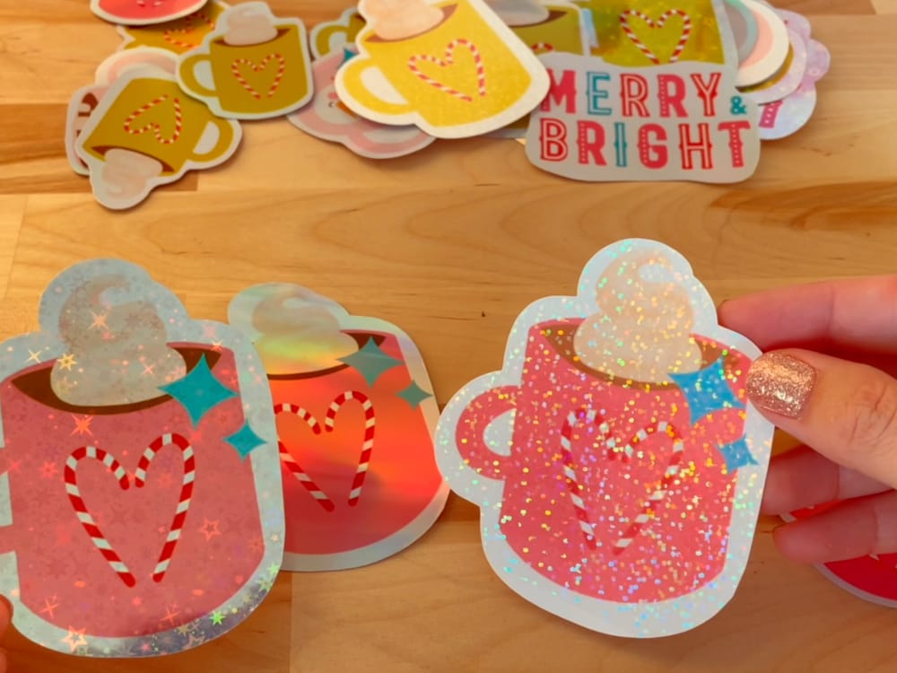 DIY Holographic Stickers for Holiday Gifts - image 1 - student project