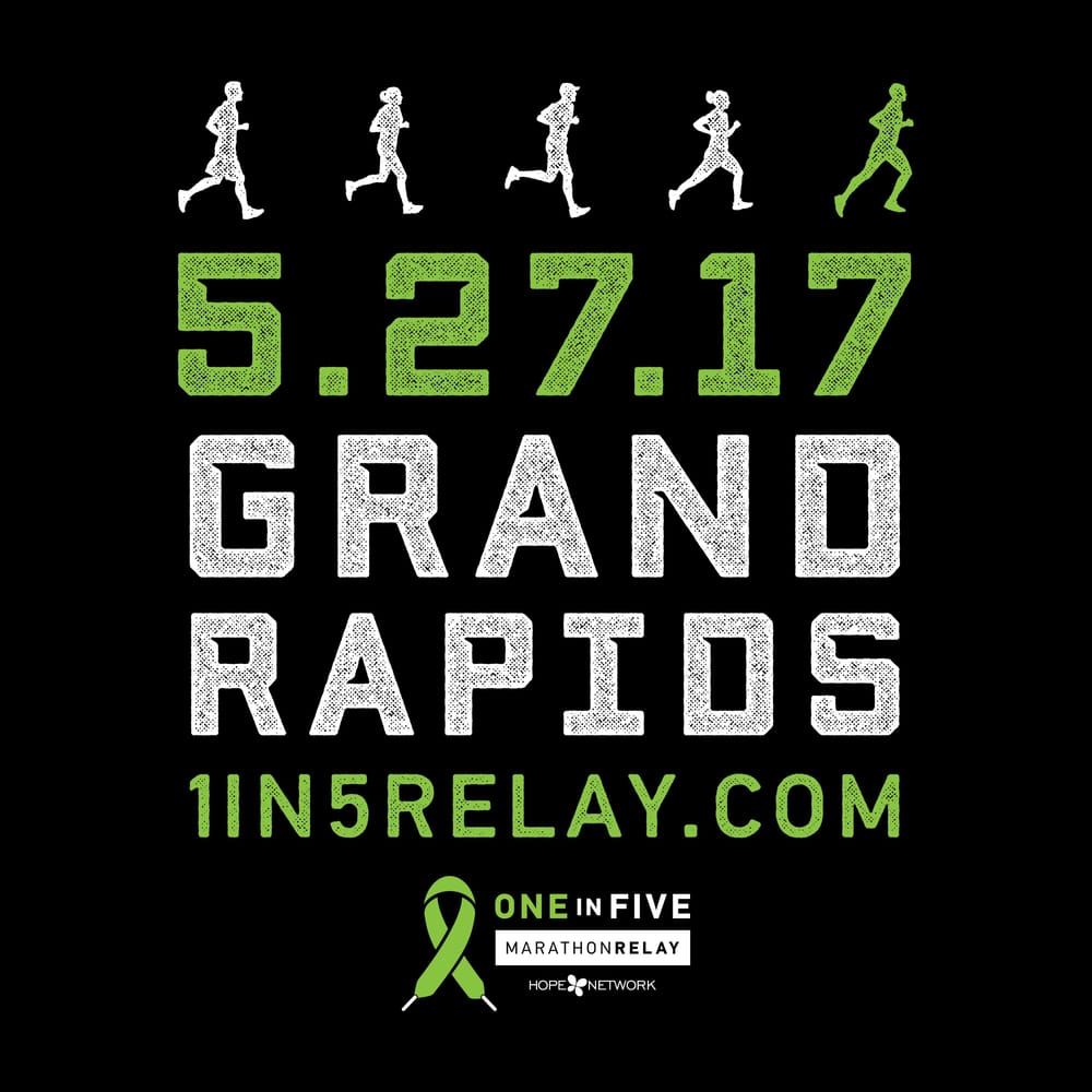 Hope Network One in Five Marathon Relay Ambassador Shirts - image 3 - student project
