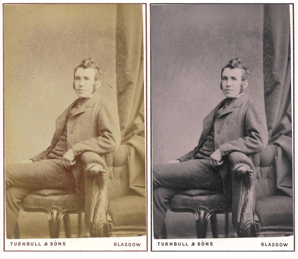 Repairing an old family photo - image 2 - student project