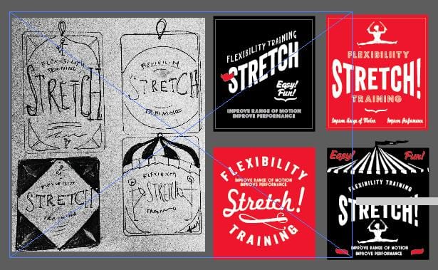'STRETCH' - resistance band packaging/label - image 2 - student project