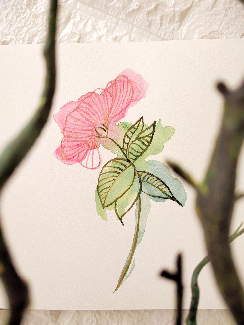 Relaxing Watercolor Flowers - image 2 - student project