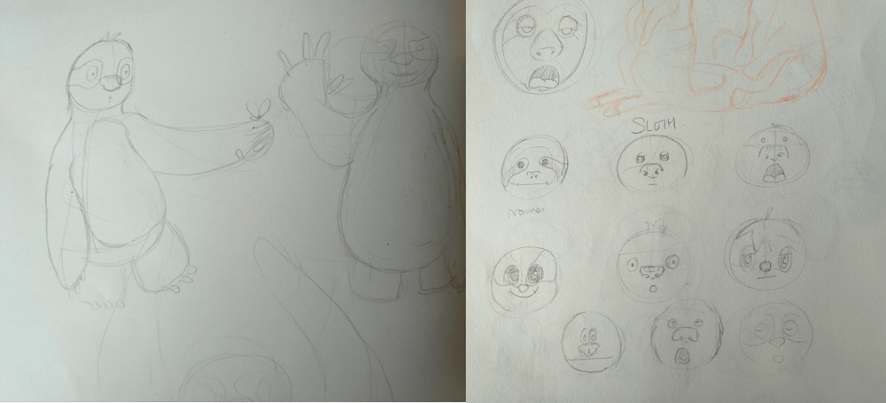 Sloth Character - image 2 - student project