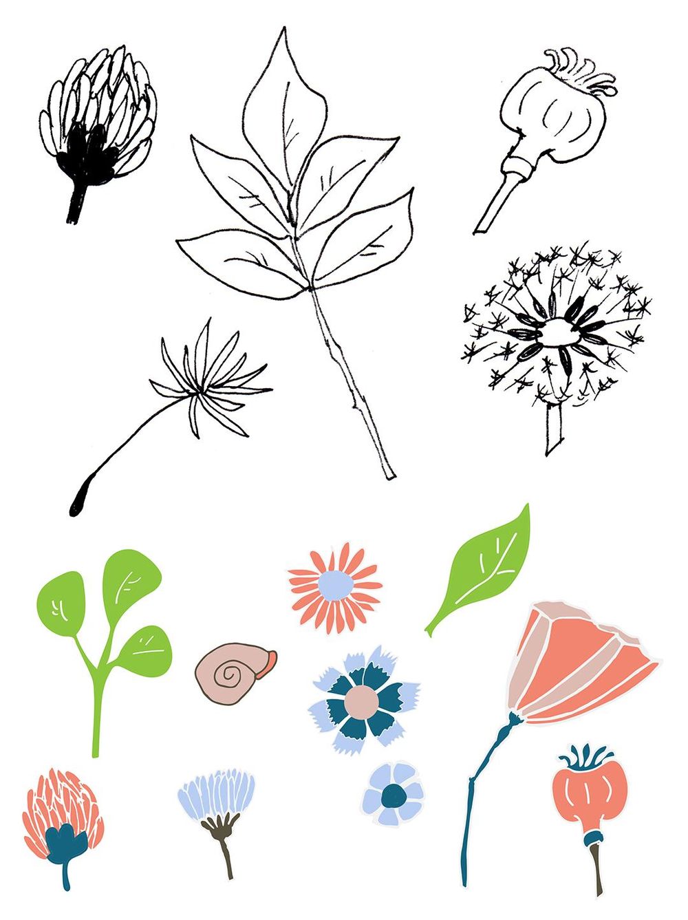 Illustrator: Surface pattern design - image 1 - student project