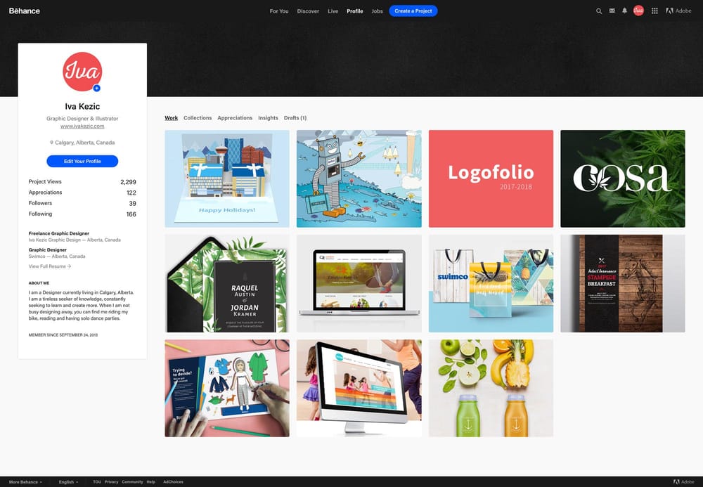 Iva Kezic Portfolio Website - image 3 - student project