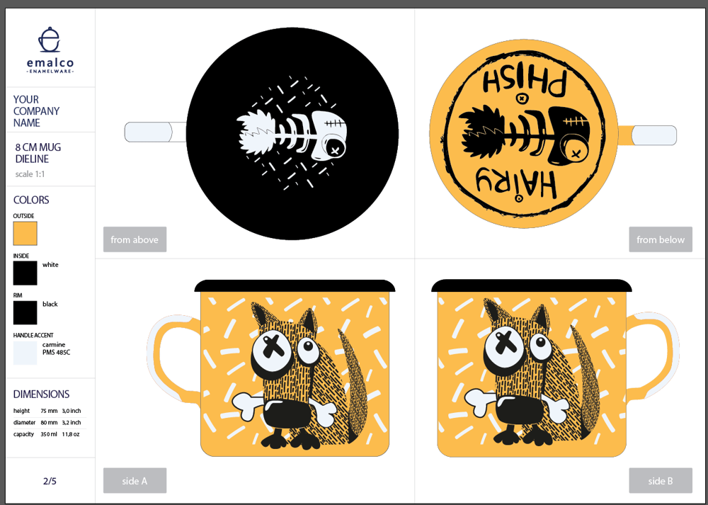 Hairy Phish Mug - image 9 - student project