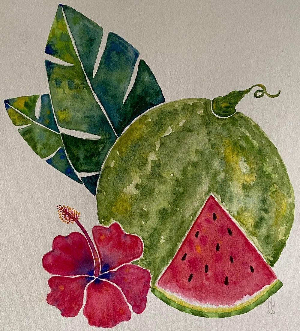 Watermelon & Hibiscus - image 1 - student project