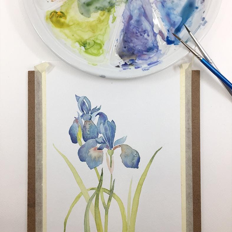 Watercolor flowers - image 4 - student project