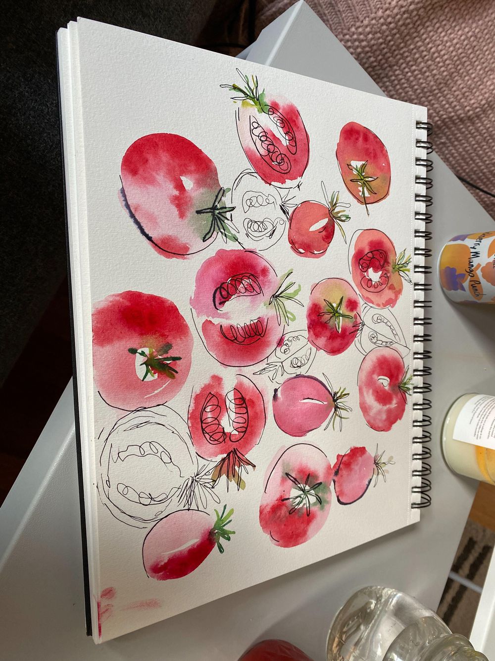 watercolor + ink practice - image 3 - student project
