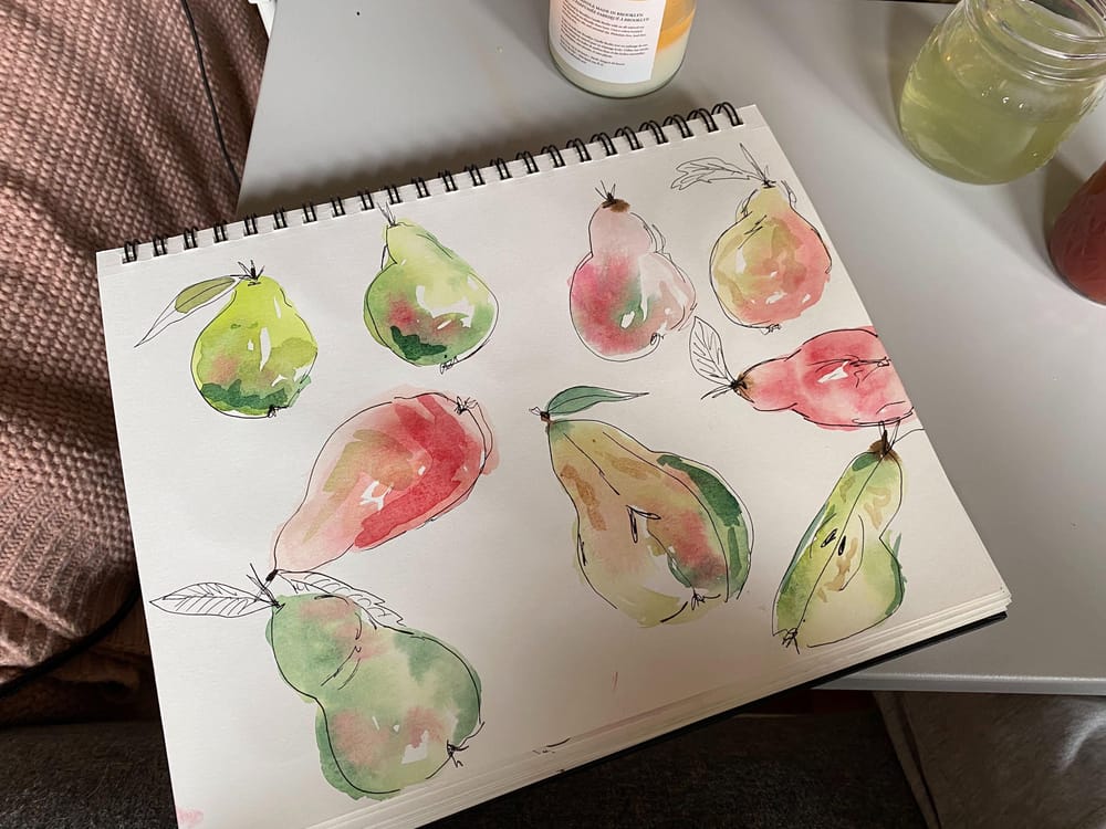 watercolor + ink practice - image 2 - student project