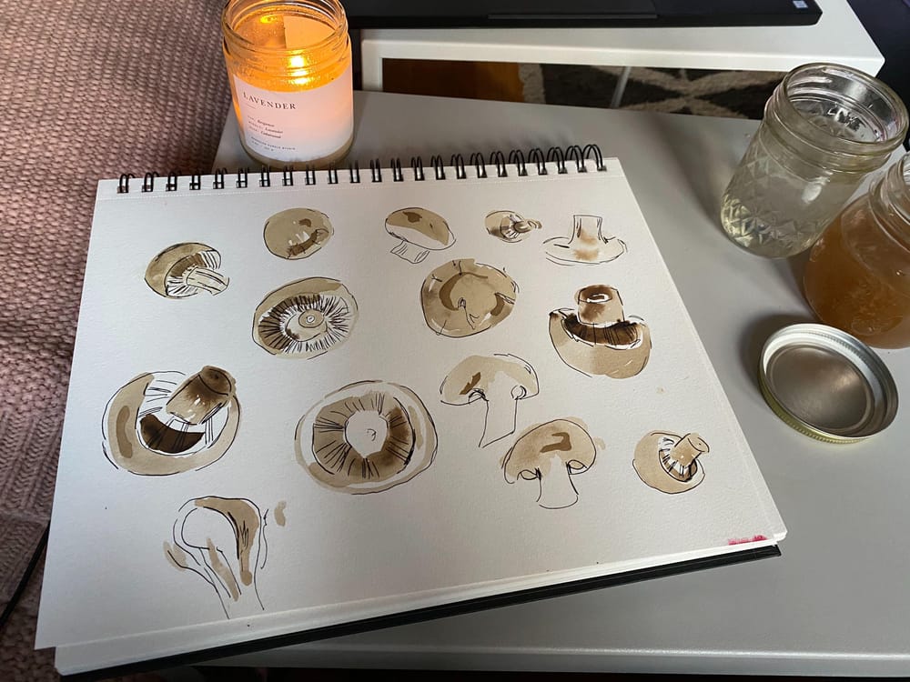 watercolor + ink practice - image 4 - student project