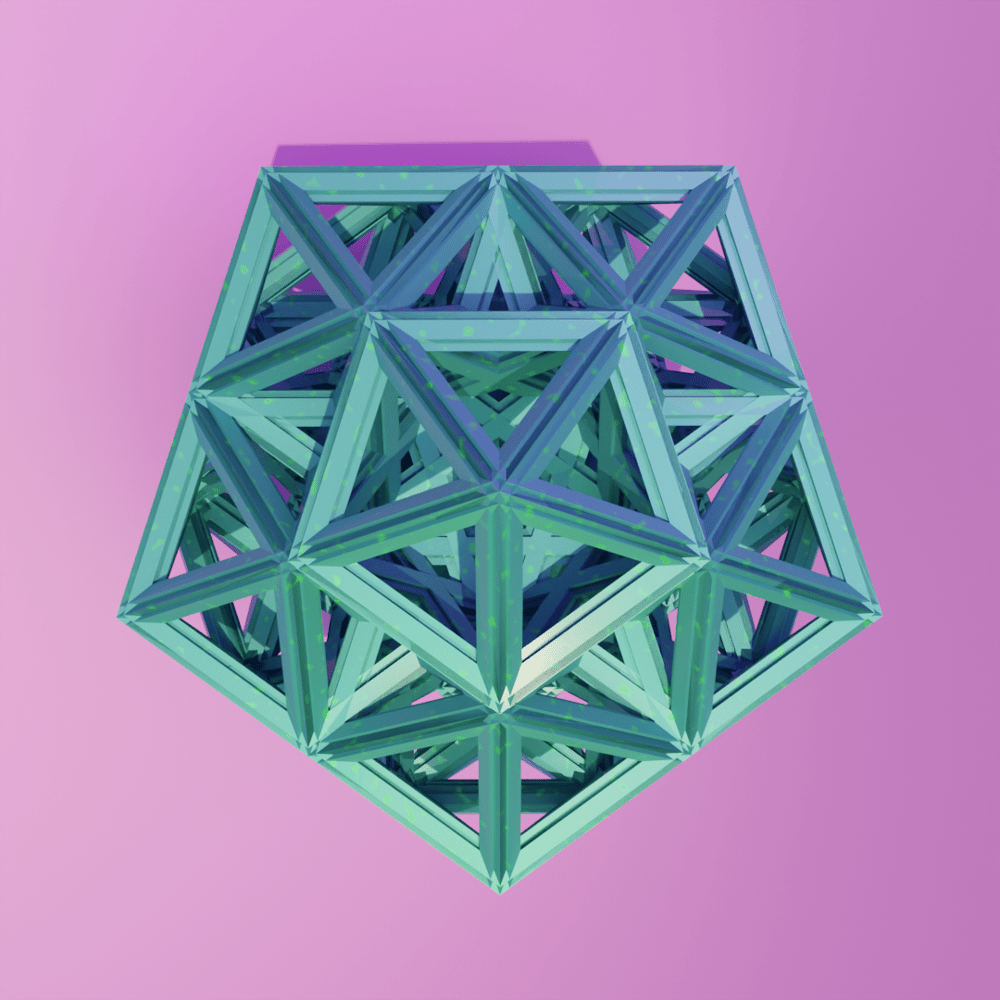 Fractales y módulos usando nodos de geometría - image 1 - student project