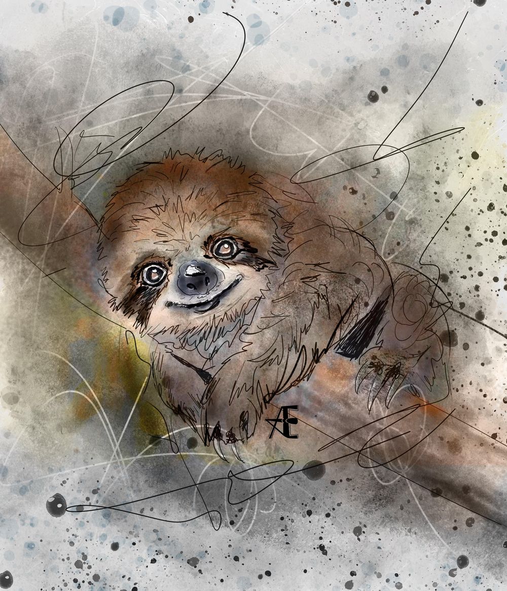 German Shepherd Dog, Sloth and Elephant - image 2 - student project