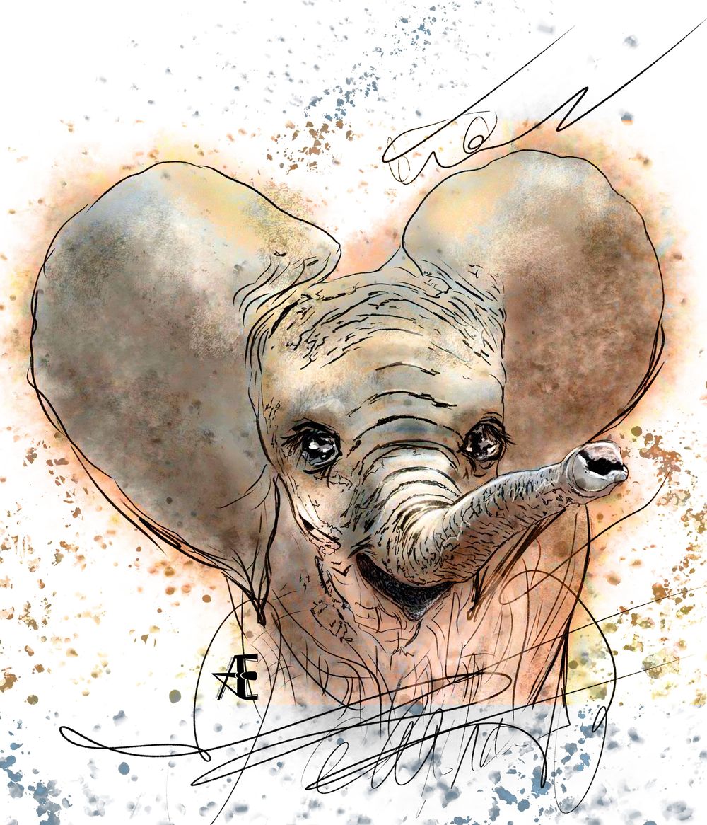 German Shepherd Dog, Sloth and Elephant - image 3 - student project