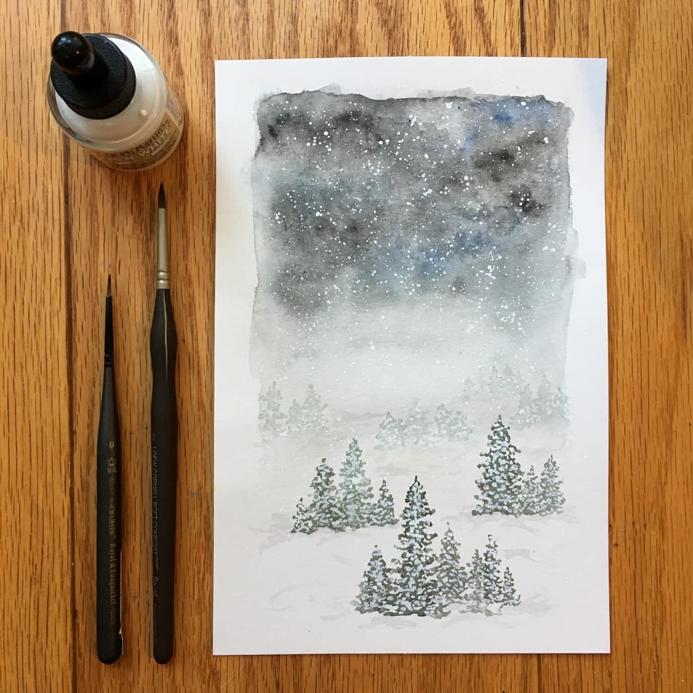 Snowy Forest - image 2 - student project