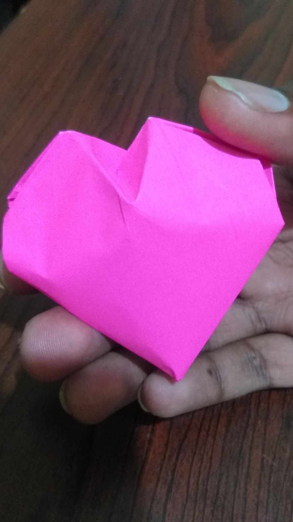 Puffy 3d origami heart - image 2 - student project