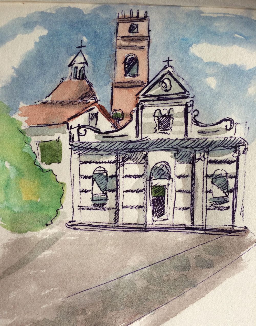 Exercises + urban sketching - image 6 - student project