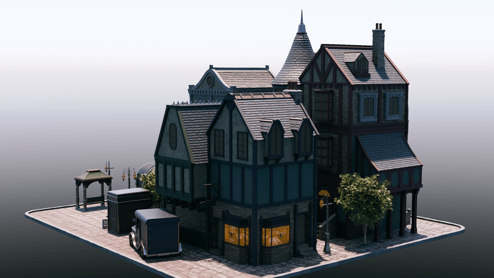 3D Victorian Town - image 4 - student project