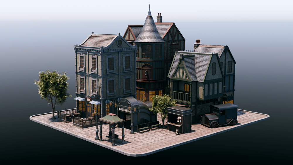 3D Victorian Town - image 1 - student project