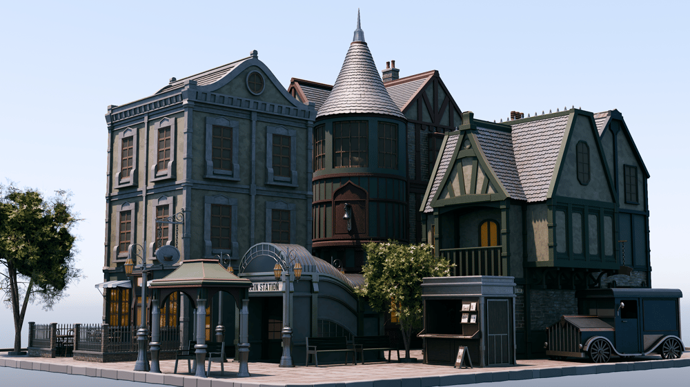 3D Victorian Town - image 2 - student project