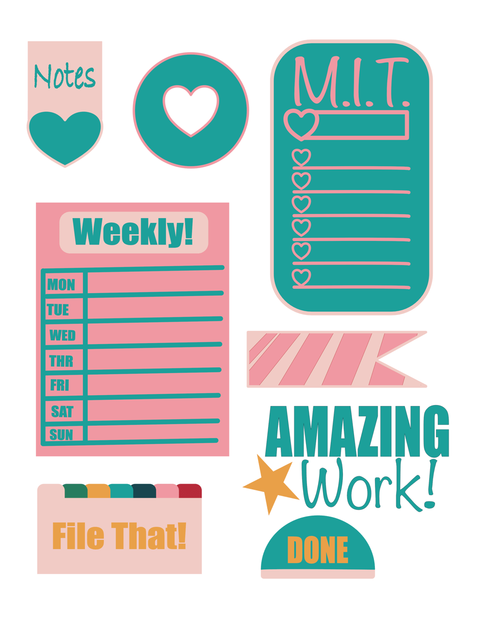 Sticker sheet! - image 1 - student project
