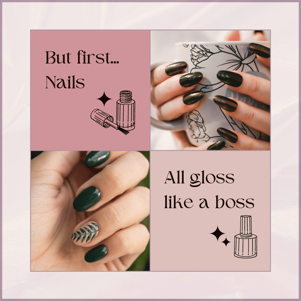 Feedback please for IG Nail Studio Template - image 5 - student project
