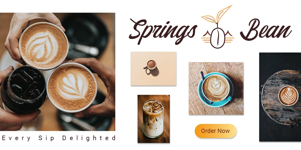 Banner for a coffee brand - Springs Bean - image 1 - student project