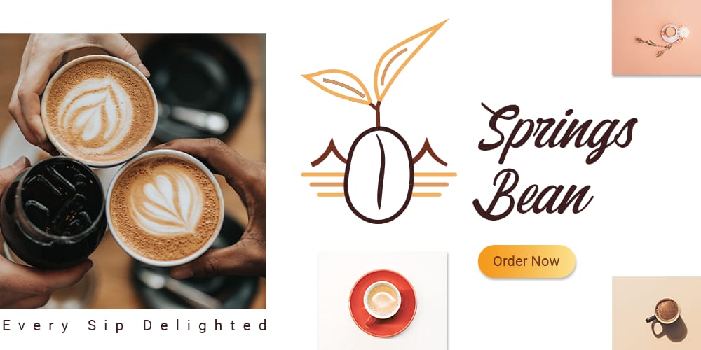 Banner for a coffee brand - Springs Bean - image 2 - student project