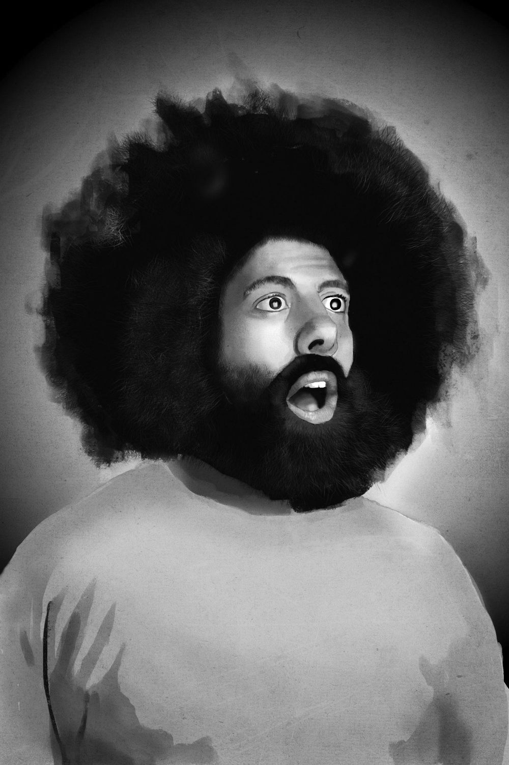 Reggie Watts Portrait - image 4 - student project