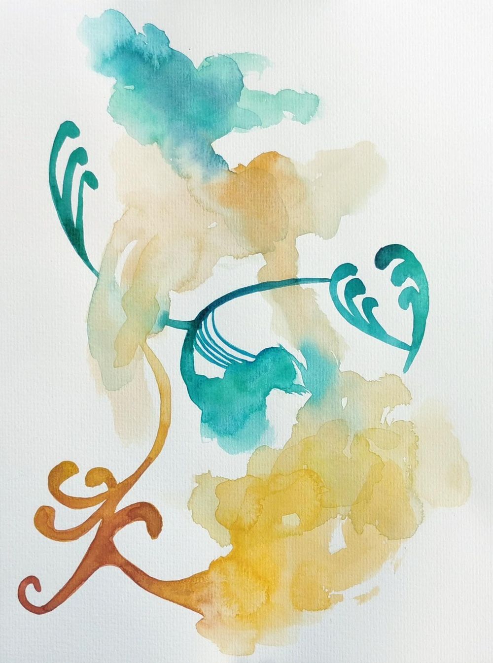Abstract Watercolors - image 1 - student project