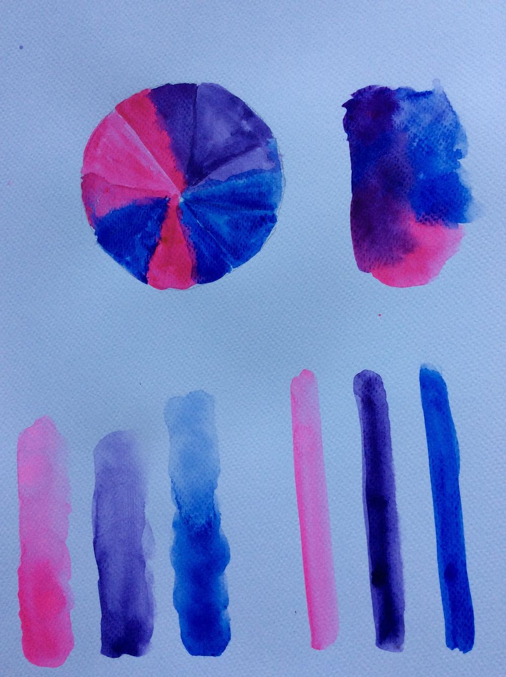 Whimsical Face in watercolour - image 6 - student project