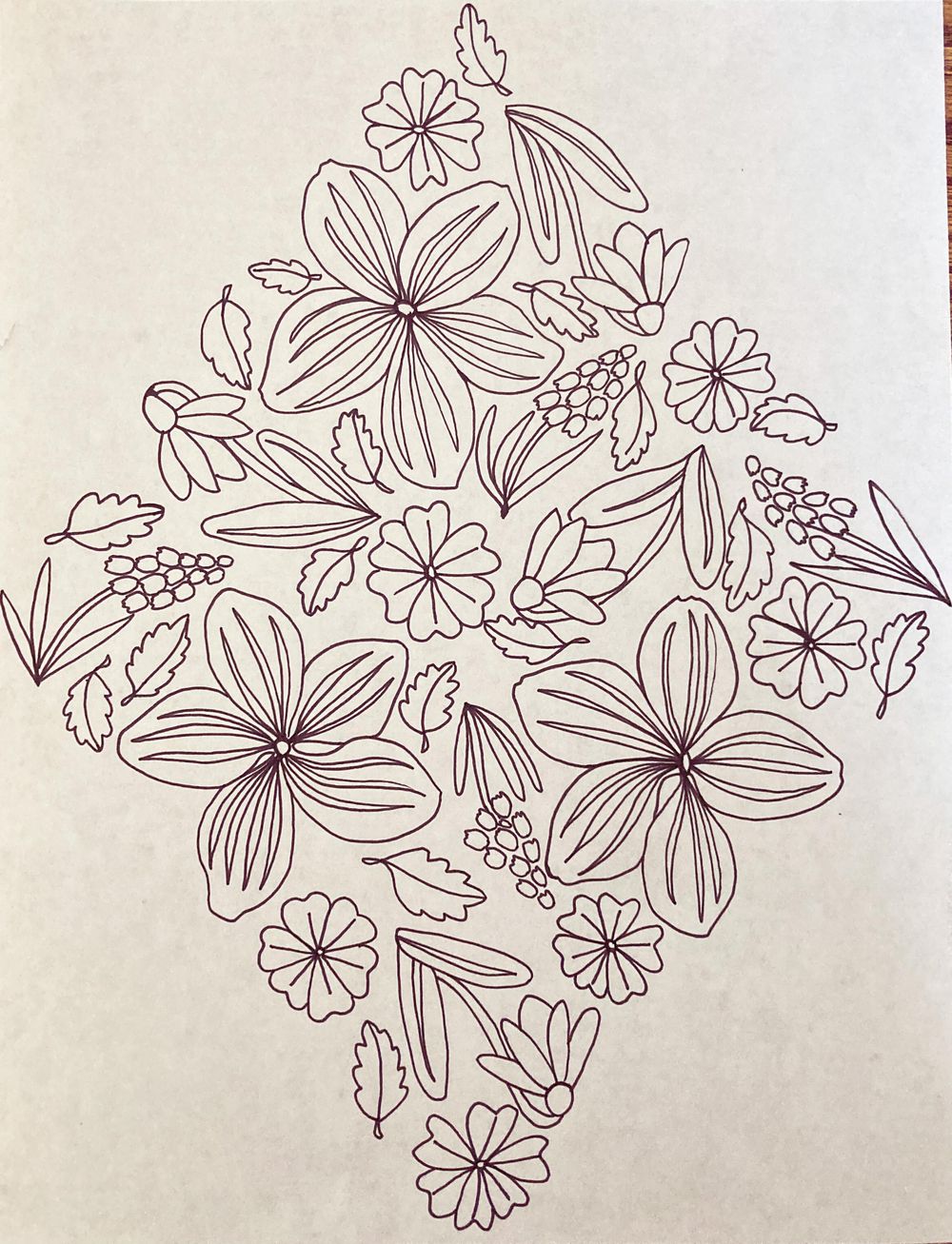 Floral Repeat - Early Spring Blooms - image 4 - student project