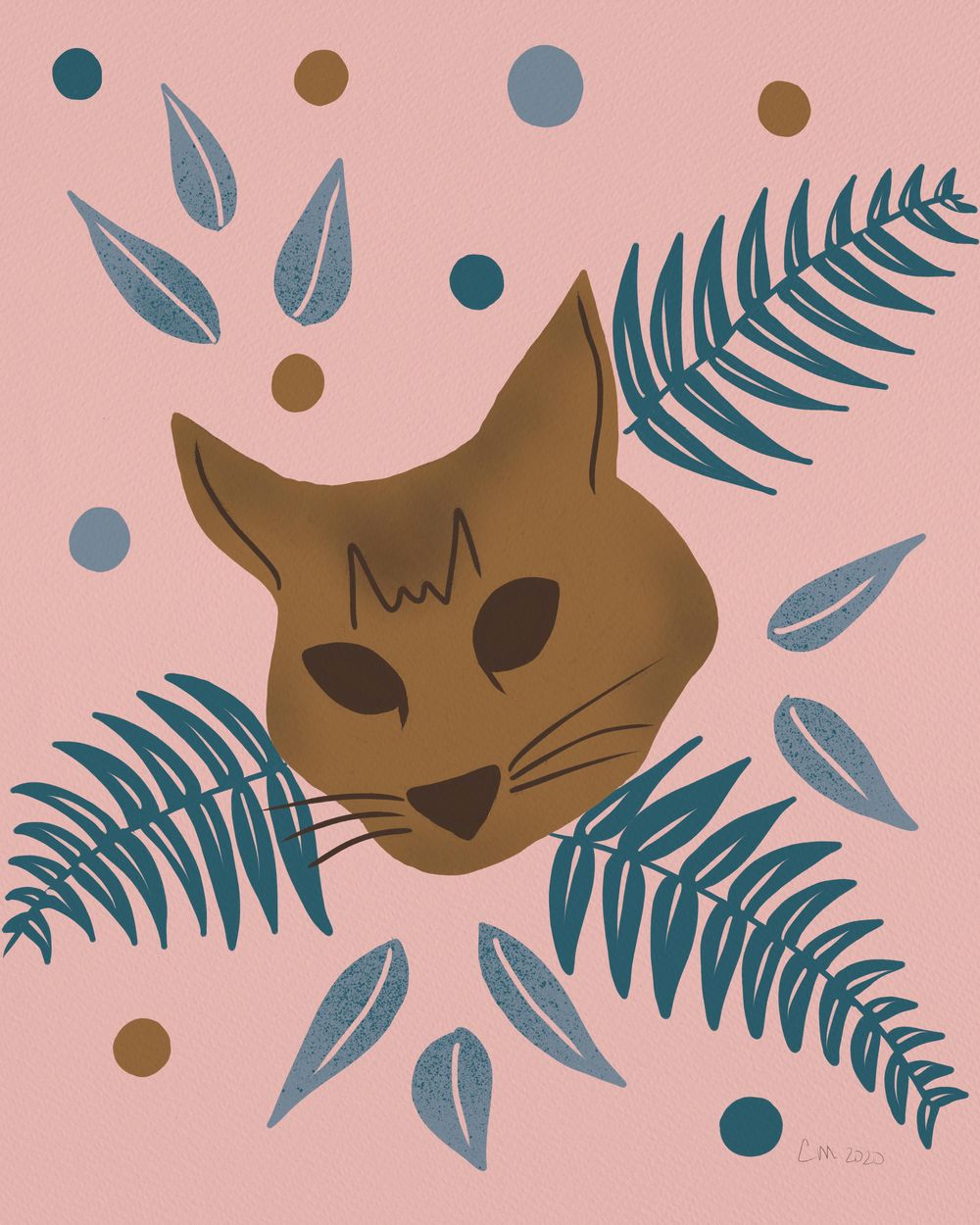 Kitty and Leaf Motif - image 1 - student project