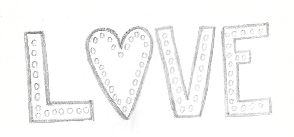 Valentine's Chalkboard - image 1 - student project